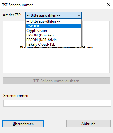 TSE direkt auslesen